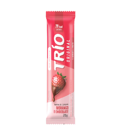 Trio Barra Morango/Chocolate - 20G