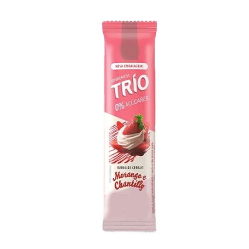 Trio Barra Cereal  Morango/Chantilly - 20G