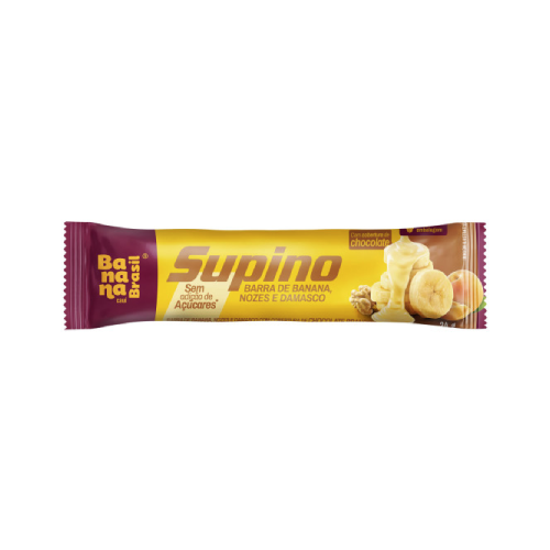 Barra Supino Zero Banana, Nozes e Damasco - Embalagem com 24G