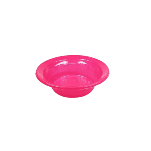 Prato Fundo Descartável Trik Trik Rosa Pink 12CM - Pacote com 10 UN