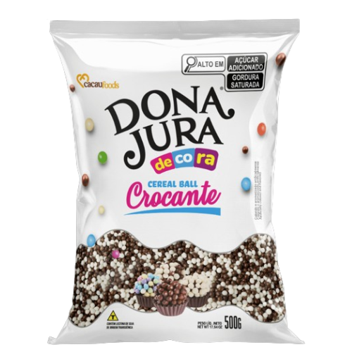 Micro Cereal Crocante Branco/preto - 500G