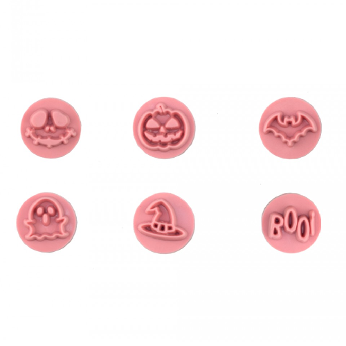 Carimbos para Doces Halloween BlueStar 2CM - Kit com 7 Peças