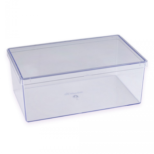 Cake Box Cristal Retangular com Tampa 1,5L