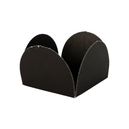 Porta Forminha 4 pétalas Preto NC Toys - Pacote com 50UN