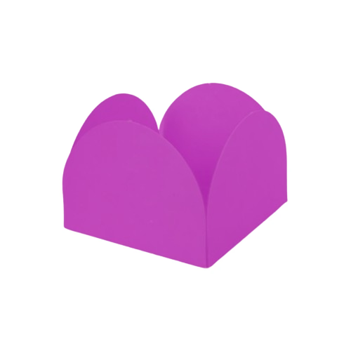 Porta Forminha 4 pétalas Roxo NC Toys - Pacote com 50UN