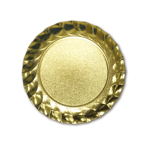 Base para Doce Redonda com Borda Alta Ouro UltraFest - Pacote com 20 UN