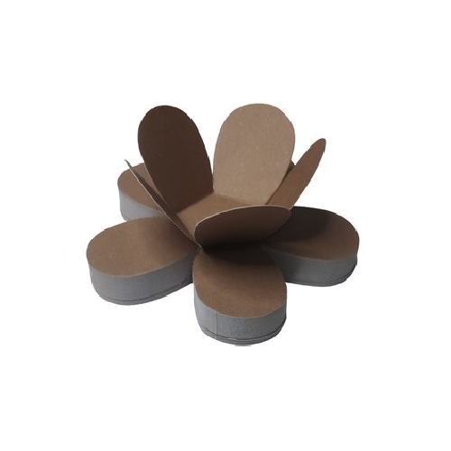 Porta Forminha Flor Marrom NC Toys - Pacote com 50UN
