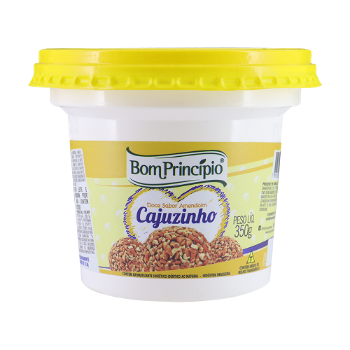 Cajuzinho Bom Princípio Sabor Amendoim - Embalagem com  350G