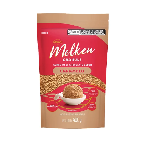 Confeito Granulé Melken Caramelo - Embalagem com 400G