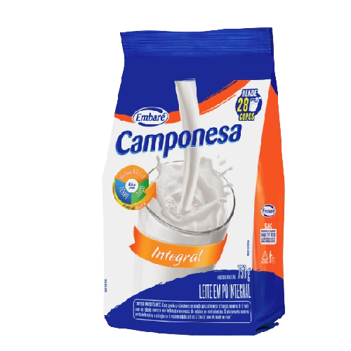 Leite Em Pó Camponesa Integral 800G