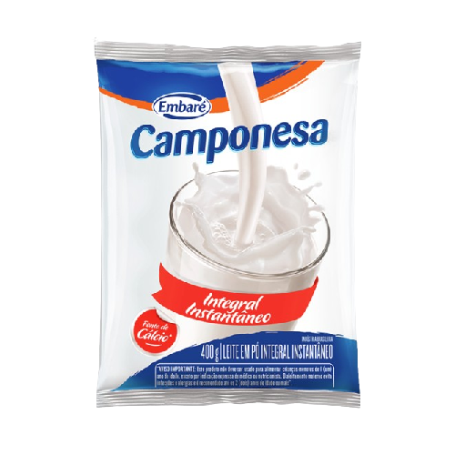 Leite em Pó Camponesa Integral Instantâneo 400G