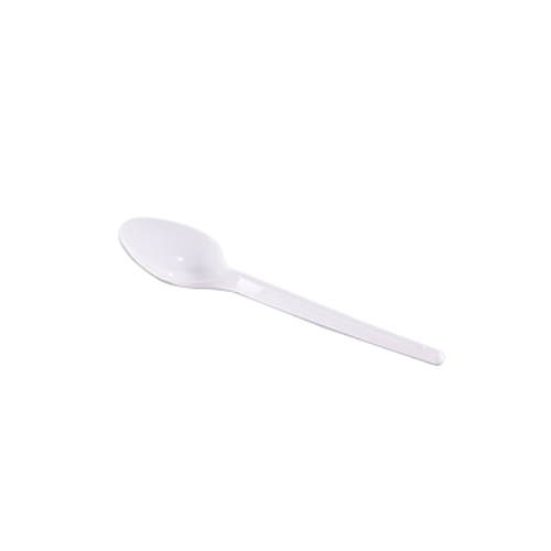 Colher Sobremesa Prafesta Cor Branco - Pacote com 50 UN