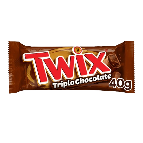 Chocolate Twix Triplo Chocolate - Embalagem com 40G