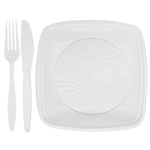 Kit Churrasco Trik Trik Branco - Pacote com 10UN