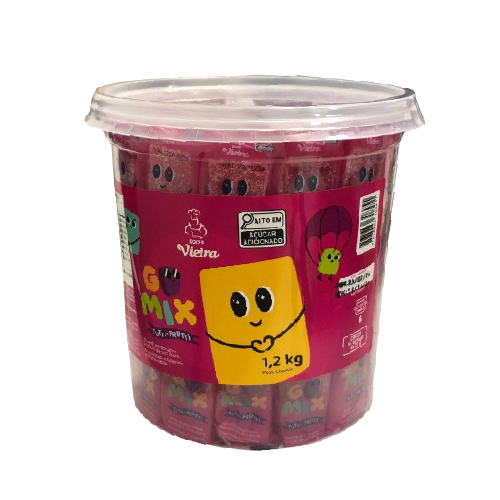Doce Vieira Goma Gomix Tutti - Frutti 1,2KG