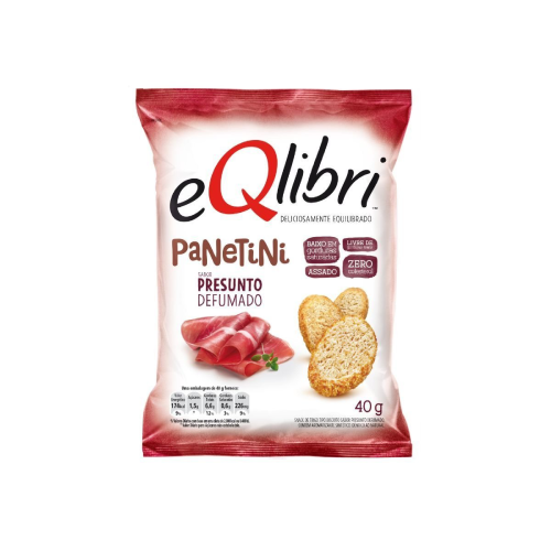 Eqlibri Panetini Sabor Presunto Defumado - Pacote com 40G