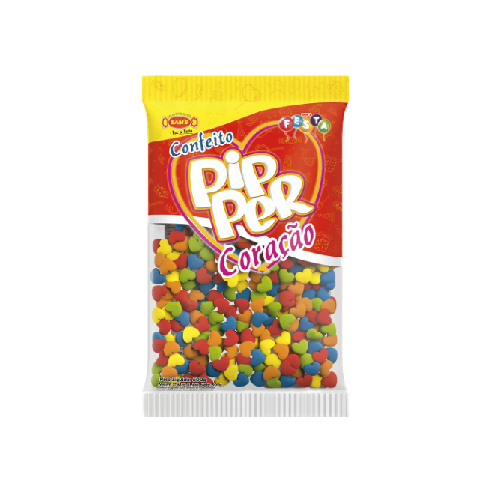 Simas Confeito Pipper Frutas Sortidas 500G