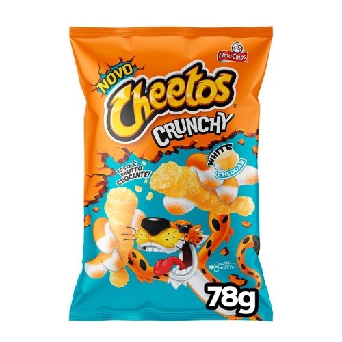 Salgadinho Cheetos Crunchy Sabor White Cheddar - Pacote com 78G