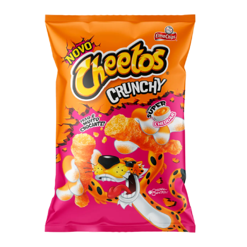 Salgadinho Cheetos Crunchy Sabor Super Cheddar - Pacote com 78G