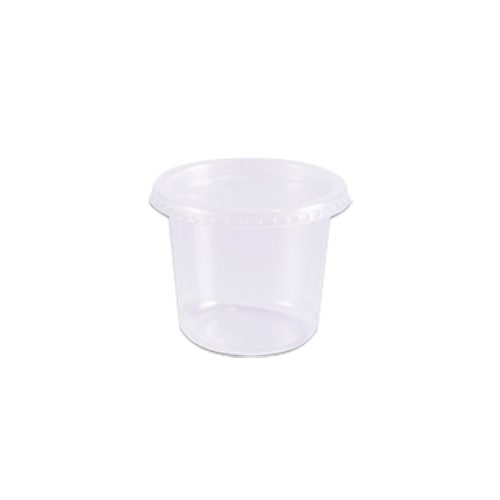 Pote Redondo Prafesta 350ML com Tampa - Pacote com 24UN