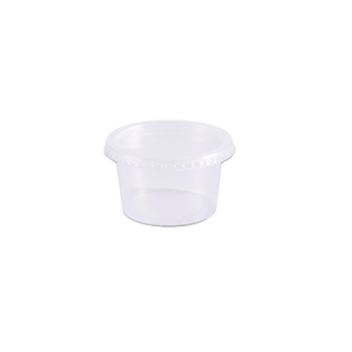 Pote Redondo Prafesta 250ML com Tampa - Pacote com 24UN