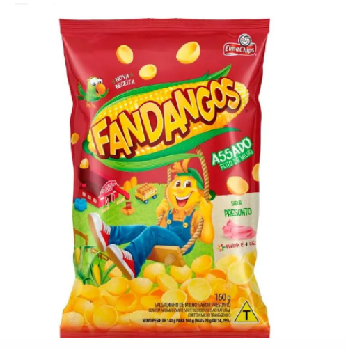 Salgadinho Fandangos Sabor Presunto - Pacote com 160G