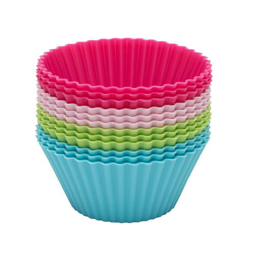 Formas Para Muffins Redondos - Kit com 12 Peças