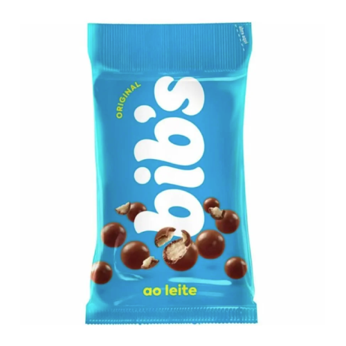 Chocolate Bibs Ao Leite - Embalagem com 40G