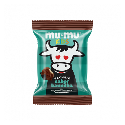 Chocolate Mumu Kids Baunilha - Embalagem com 15,6G