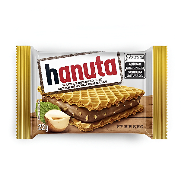 Hanuta Wafer Creme de Avelã 1Unidade  22G