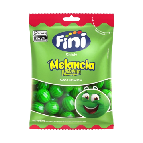 Chiclete Fini Melancia Azedinha - Embalagem com 80G