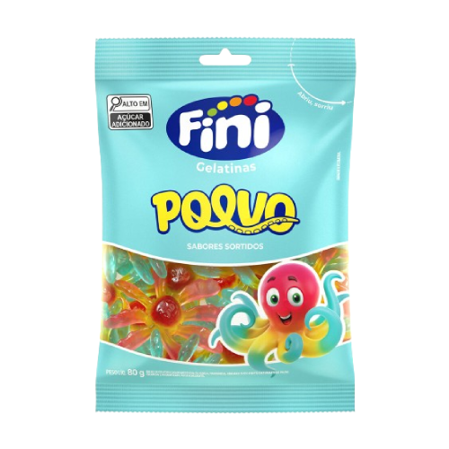 Gelatinas Fini Polvos Sabores Sortidos - Pacote com 80G