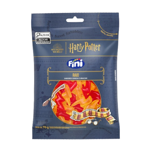 Gelatinas Fini Harry Potter Raio - Pacote com 70G