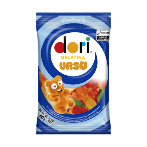Bala de Gelatina Dori Urso - Pacote com 60G