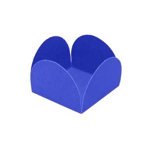 Porta Forminha 4 pétalas Azul Royal NC Toys - Pacote com 50UN