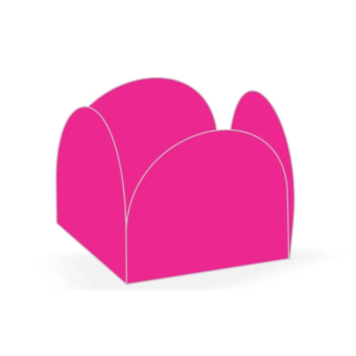 Porta Forminha 4 pétalas Pink NC Toys - Pacote com 50UN