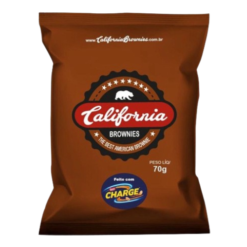 Brownie California Feito com Charge - Pacote com 70G