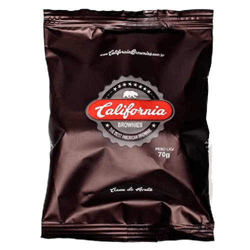 Brownie California Creme de Avelã - Pacote com 70G