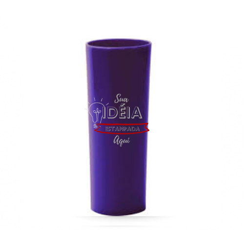 Copo Long Drink Cor Roxo 350ML Personalizado