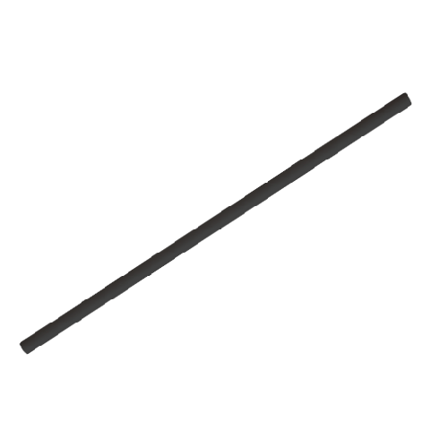 Canudo de Papel Silver Preto - Embalagem com 12 UN