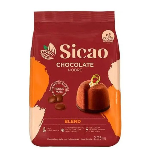 Chocolate Sicao Nobre Blend Gotas - Pacote com 2,05KG