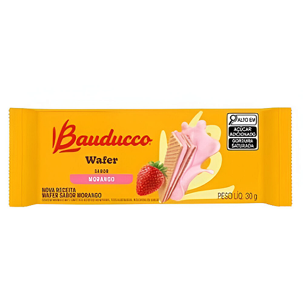 Biscoito Wafer Morango 78G
