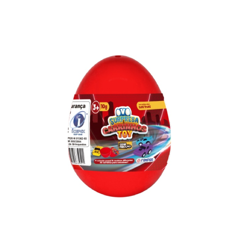 Ovo Toy Surpresa com Carrinhos - Embalagem com 10G