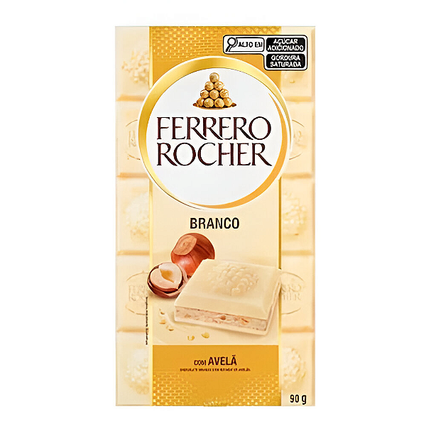 Ferrero Rocher Tablete Branco 90G