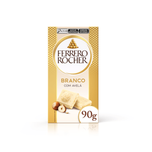 Chocolate Ferrero Rocher Branco com Avelã - Embalagem com 90G