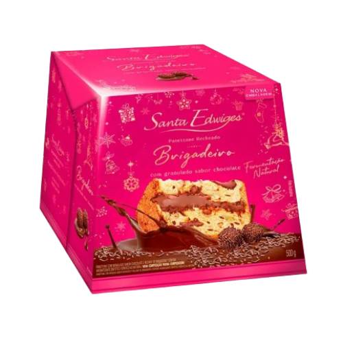 Panettone Santa Edwiges Premium Recheado Brigadeiro 500G