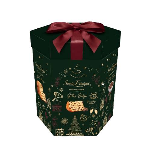Panettone Santa Edwiges Gourmet com Gotas de Chocolate Belga 908Gr