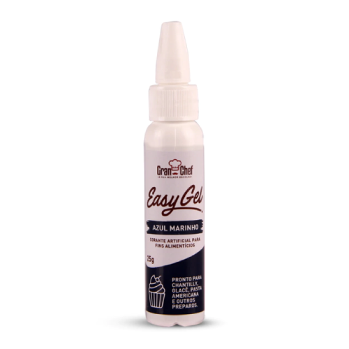 Corante Easy Gel Gran Chef Azul Marinho - Embalagem com 25G