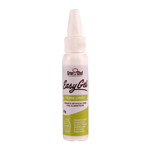 Corante Easy Gel Gran Chef Verde Limão 25G