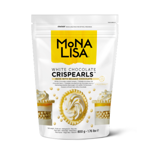 Crispearls De Chocolate Branco Monalisa - Pacote com 800G